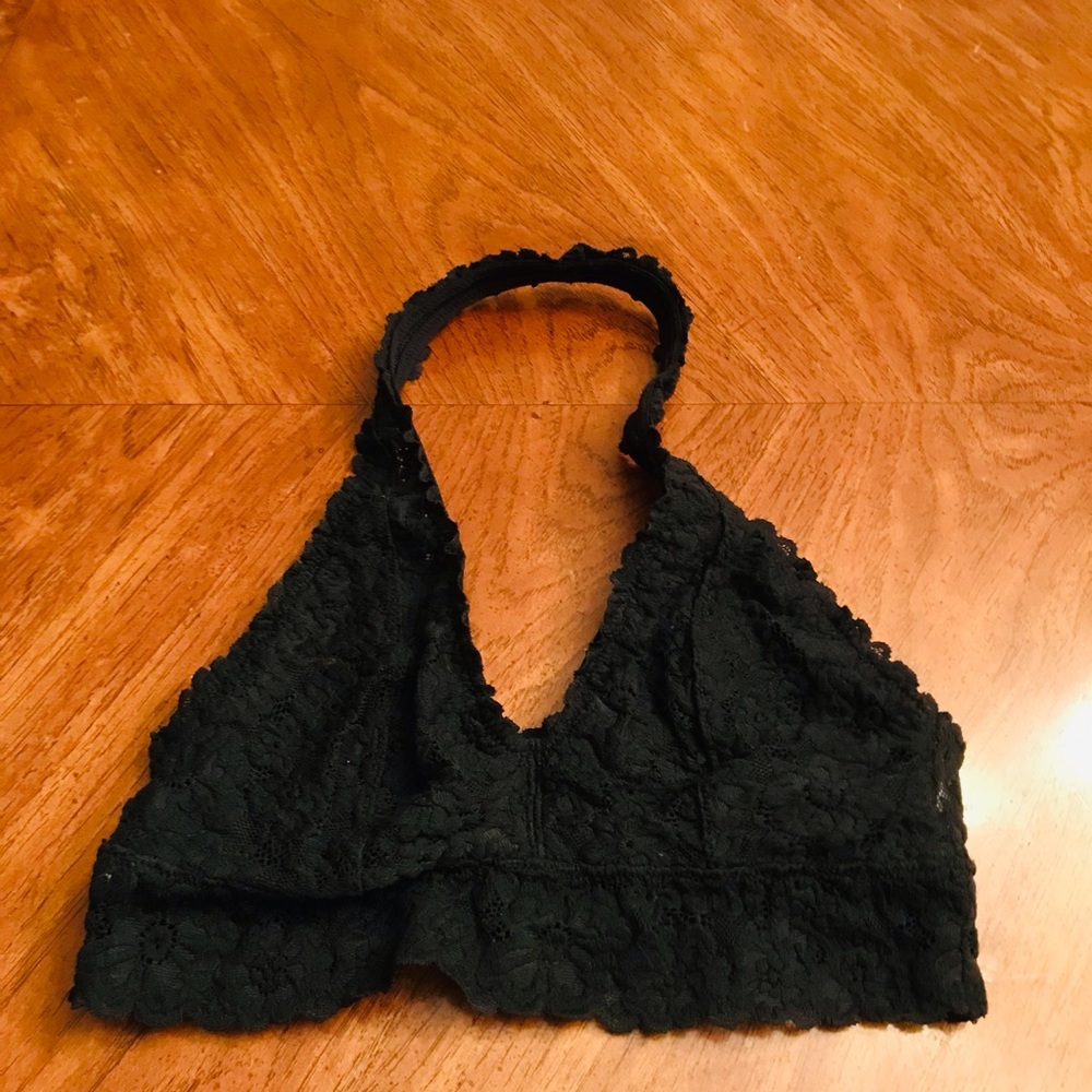 Black Aerie Halter Bra size small